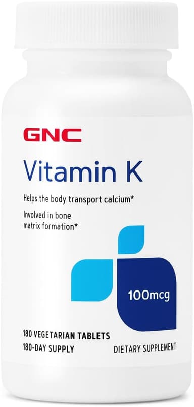 GNC VITAMIN K 100MCG X 180 VEG TABS