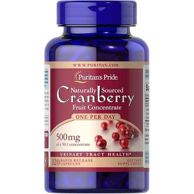 Puritan's Pride cranberry 500mg 120 capsules