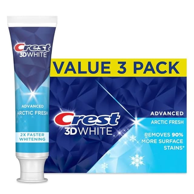 CREST 3D WHITE ADVANCED TEETH ARTIC FRESH WHITENING TOOTHPASTE