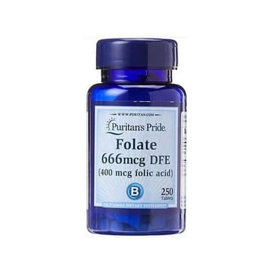 PURITANS PRIDE FOLATE 400MCG X 250 TABS
