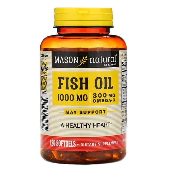 MASON NATURAL FISH OIL 1000MG X 120 TABS