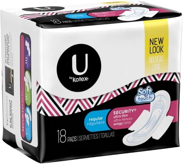 KOTEX ULTRA THIN PADS WITH WINGS REGULAR X 18 COUNTS