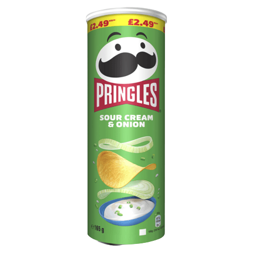 PRINGLES SOUR CREAM & ONION 165G