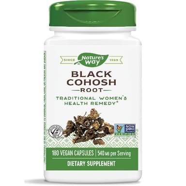 NATURE'S WAY BLACK COHOSH ROOT 540MG X 100 VEG CAPS