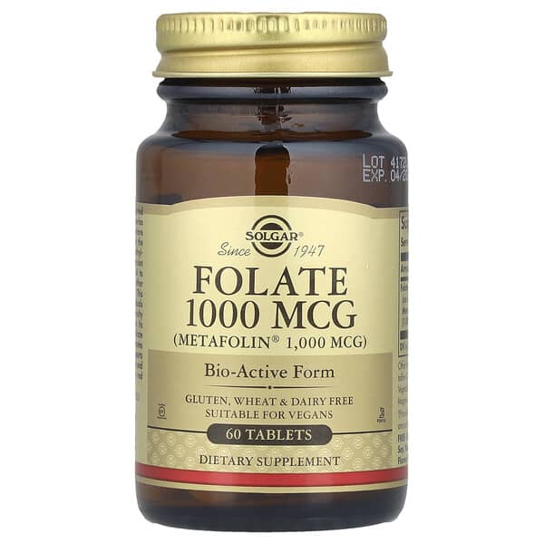 SOLGAR FOLATE 1000MCG X 60 TABS