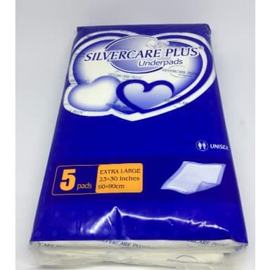 SILVERCARE PLUS UNDERPADS X5 PADS