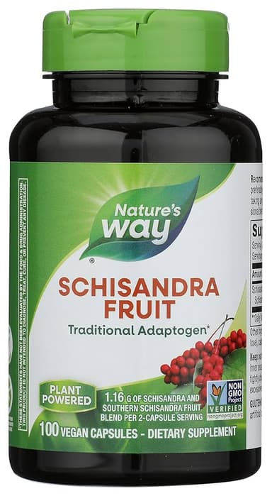 NATURE'S WAY SCHISANDRA FRUIT 580MG X 100 VEG CAPS