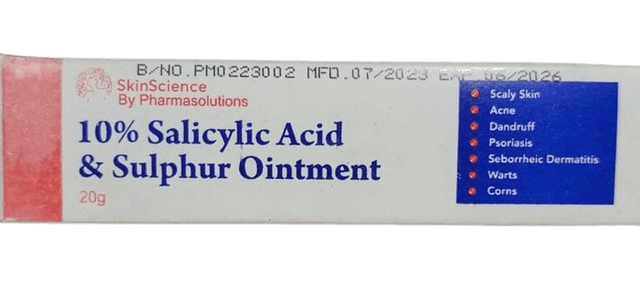 Pharmasolutions 10% salicylic acid and sulphur ointment