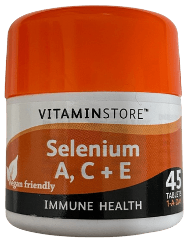 Vitaminstore selenium A,C+E 45 tablets