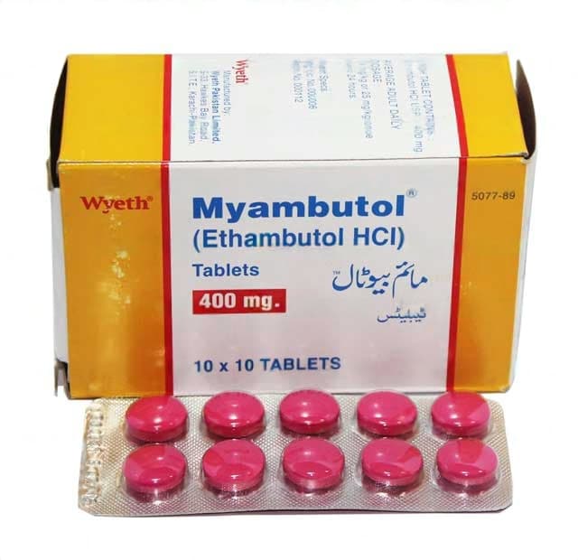 MYAMBUTOL ETHAMBUTOL HCL 400MG X 100 TABS