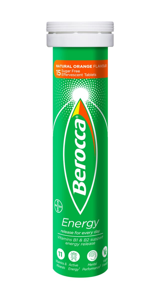 BEROCCA ORANGE FLAVOUR X 15 TABS