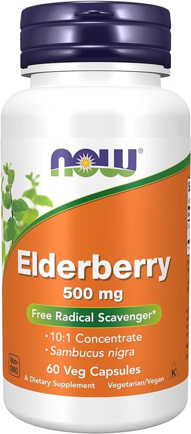 NOW FOODS ELDERBERRY 500MG BY 60 TABS