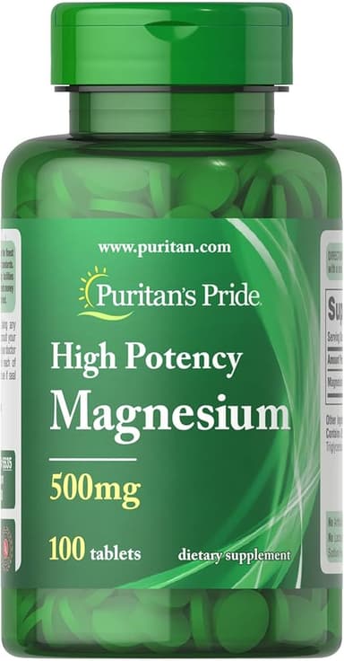 Puritan's Pride High potency Magnesium 500mg 100 tablets