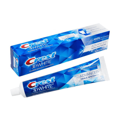 CREST 3D TRIPLE WHITENING TOOTHPASTE 158G