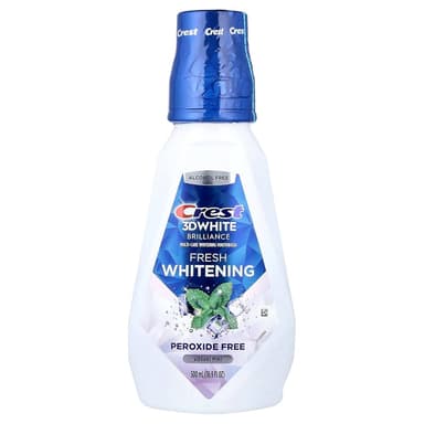 CREST 3D WHITE BRILLIANCE ALCHOL FREE WHITENING MOUTH WASH 500ML