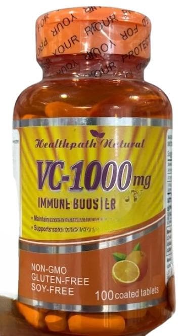 Healthpath natural VC-1000mg immune booster 100 coated tablets