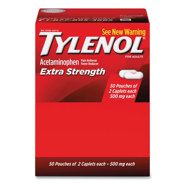 TYLENOL EXTRA STRENGTH X 50 CAPLETS