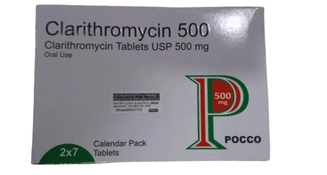 POCCO CLARITHROMYCIN 500 BY 14