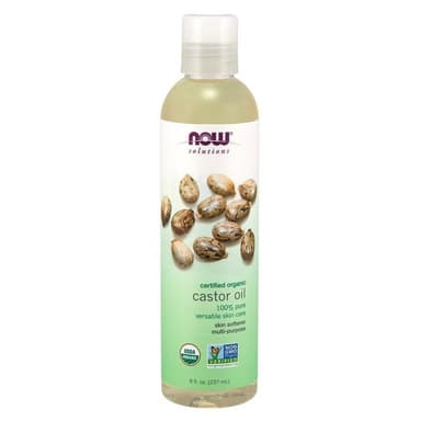 NOW SOLUTIONS ORGANIC CASTOR OIL - 237ML