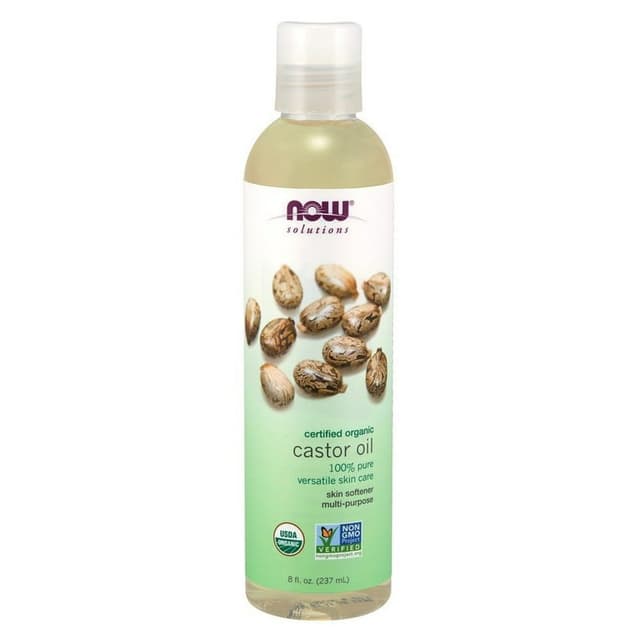 NOW SOLUTIONS ORGANIC CASTOR OIL - 237ML