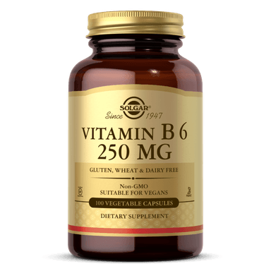 SOLGAR VITAMIN B6 250MG X 100 VEG CAPS