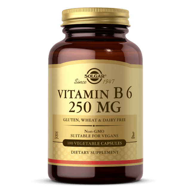 SOLGAR VITAMIN B6 250MG X 100 VEG CAPS