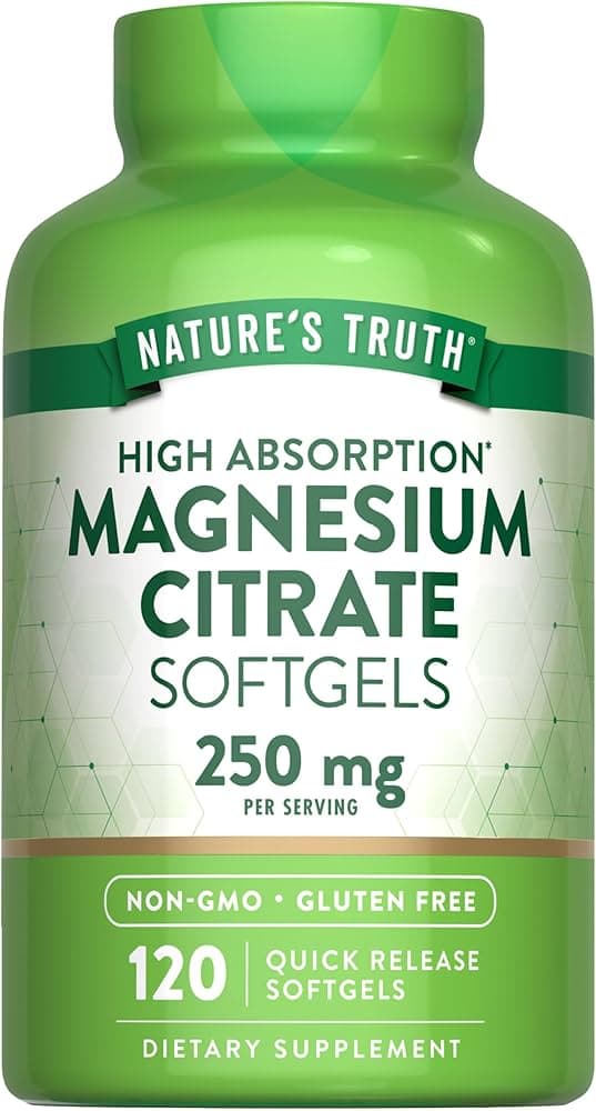 Nature's truth magnesium citrate capsules 250mg