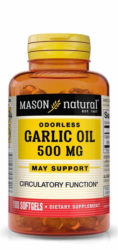 MASON GARLIC OIL 500MG X100 SOFTGELS