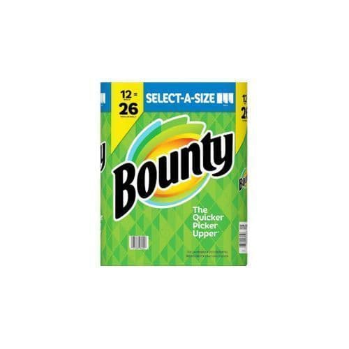 BOUNTY WHITE PAPER TOWELS X 12 PACKS