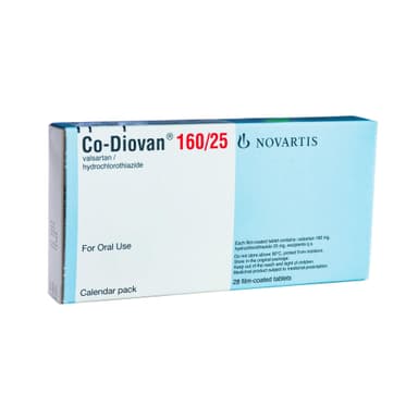CO-DIOVAN 160/12.5MG X 28 TABS