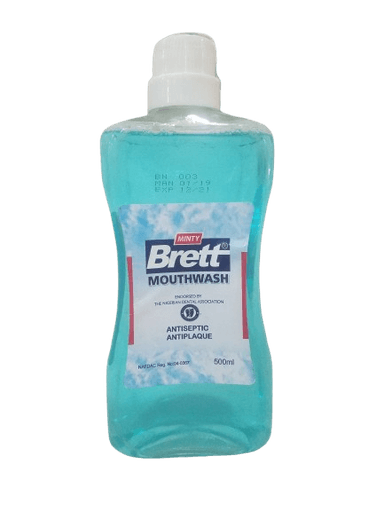 BRETT MOUTHWASH 500ML(MINTY)