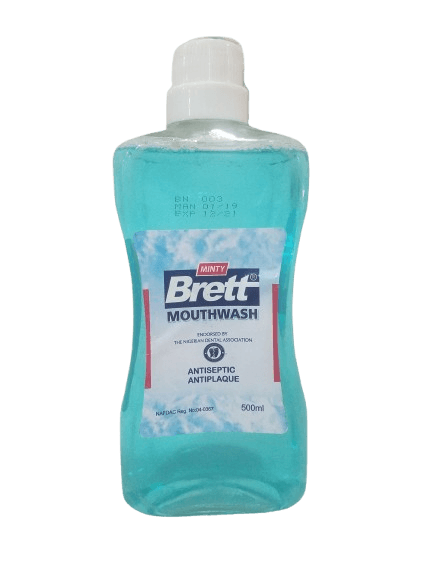 BRETT MOUTHWASH 500ML(MINTY)