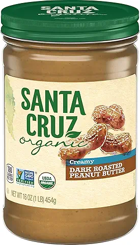 SANTA CRUZ CREAMY DARK ROASTED PEANUT BUTTER 454G