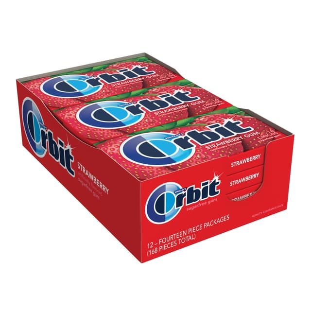 ORBIT STRAWBERRY REMIX GUM X 14 PCS