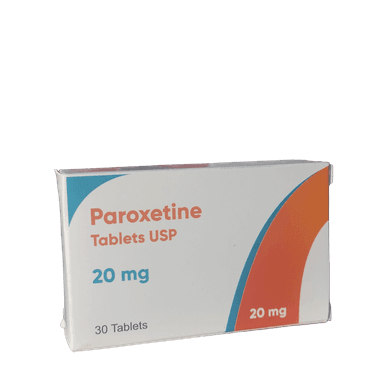 Paroxetine 20mg 30 film coated tablets pack