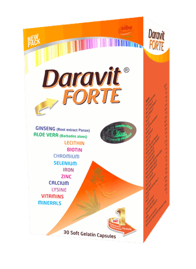 Daravit forte 30 capsules pack