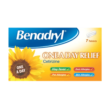 BENADRYL ALLERGY ONE A DAY X 7 TABS