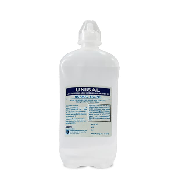 UNISAL NORMAL SALINE INFUSION 500ML