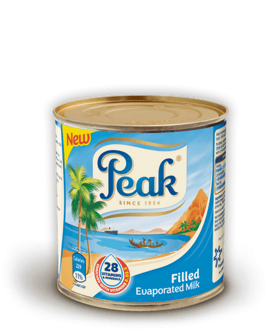 PEAK FULL CREAM UNSWEETENED EVAPORATED MILK