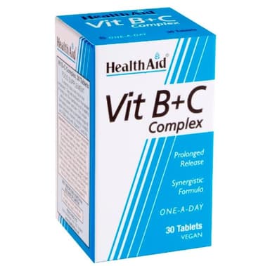 HEALTH AID VIT B + C COMPLEX BY 30