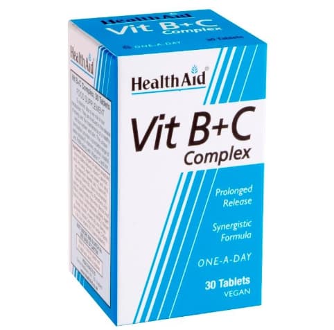 HEALTH AID VIT B + C COMPLEX BY 30