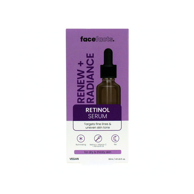 Face facts Renew+ Radiance retinol serum
