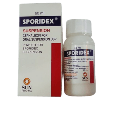 SPORIDEX SUSP 250MG/100MLS