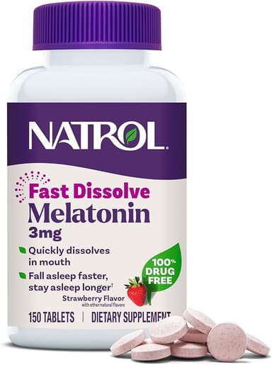 NATROL MELATONIN FAST-DISSOLVE 3MG X 150 TABS