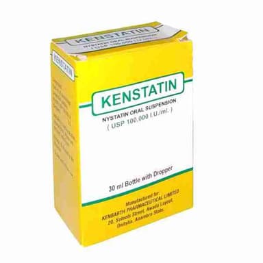 Kenstatin Nystatin 500,000 IU 20 tablets pack
