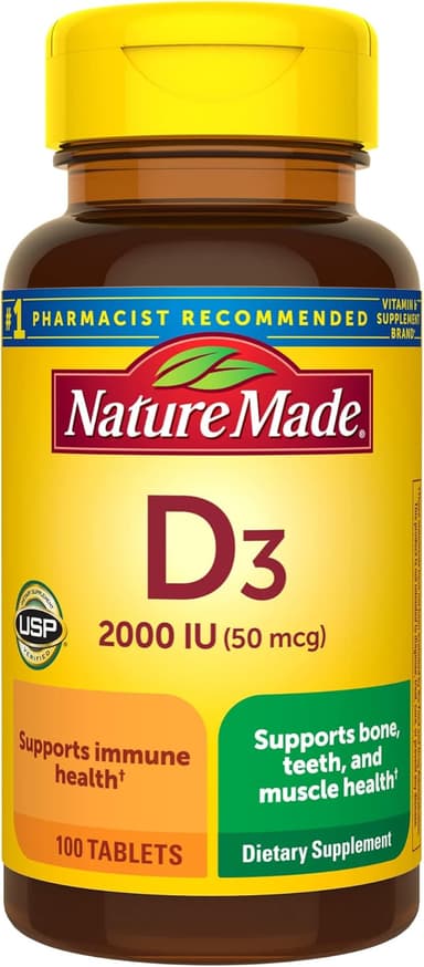 NATURE MADE VITAMIN D3 2000IU(50MCG) X 100 TABS
