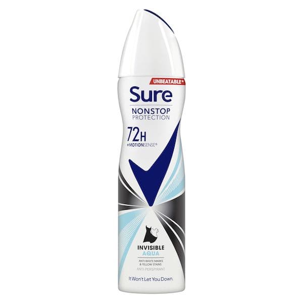 SURE BODY SPRAY(WOMEN,INVISIBLE AQUA)