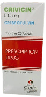 CRIVICIN-GRISEOFULVIN 500MG X 20 TABS