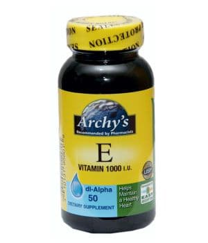 ARCHY'S VITAMIN E 1000IU X 100 TABS