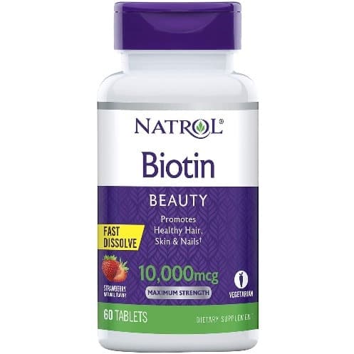 NATROL BIOTIN 10000 MCG FAST DISSOLVE X 100 TAB